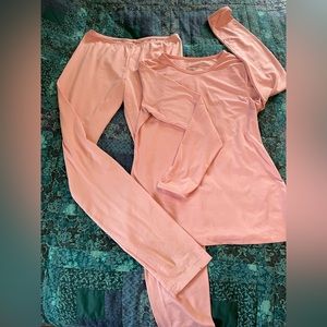 Cuddl Duds Pink Top and Bottom Women's Size S